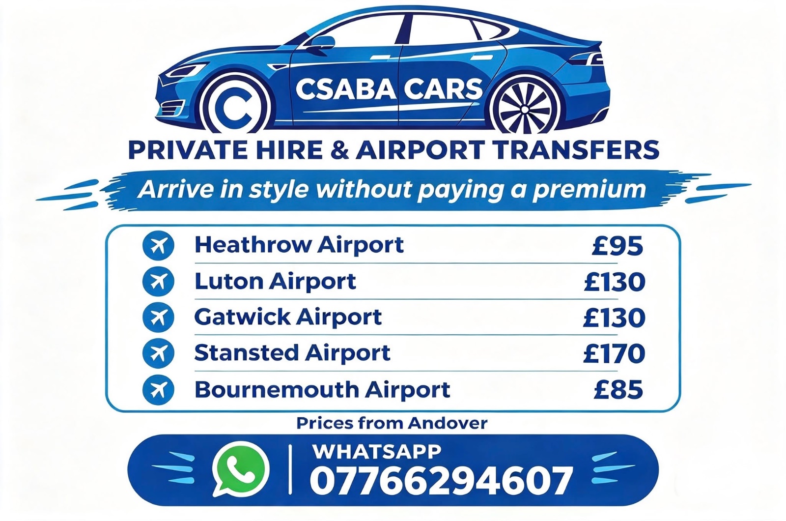 Csaba Cars Private Hire & Airport Transfers 